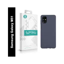 Sprig Liquid Silicone Back Cover for Samsung Galaxy M51 5G (Grey)-picture-40