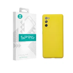 Sprig Liquid Silicone Back Cover for SAMSUNG Galaxy S20 FE (Yellow)-picture-17