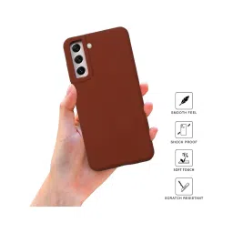 Sprig Liquid Silicone Back Cover for Samsung Galaxy S21 FE 5G (Brown) image 2