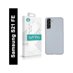 Sprig Liquid Silicone Back Cover for Samsung Galaxy S21 FE 5G (Grey)-picture-22