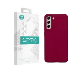 Sprig Liquid Silicone Back Cover for Samsung Galaxy S21 FE 5G (Red)-picture-46