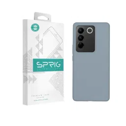 Sprig Liquid Silicone Back Cover for Vivo V27 5G (Grey)-picture-22