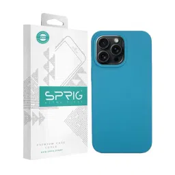 Sprig Liquid Silicone Magnetic Back Cover for APPLE iPhone 15 Pro (Blue)-picture-46