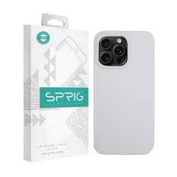 Sprig Liquid Silicone Magnetic Back Cover for APPLE iPhone 15 Pro (Grey)-picture-39