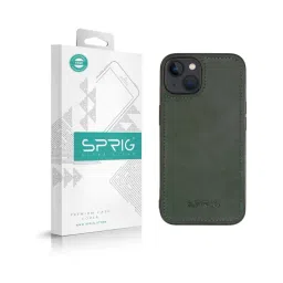 Sprig Matte Leather Back Cover for APPLE iPhone 14 (Green)-picture-37