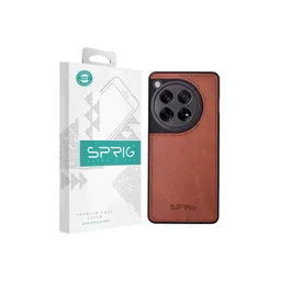 SPRIG Shock Proof Oneplus 12 Matte PU Leather Back Case-picture-27