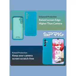 SPRIG Solid Samsung Galaxy M34 5G Back Case Mobile Accessories image 4