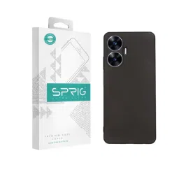 Sprig TPU Matte Back Cover for Realme Narzo N55 (Black)-picture-39