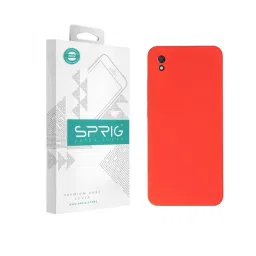 Sprig TPU Matte Back Cover for REDMI 9i (Red)-picture-21