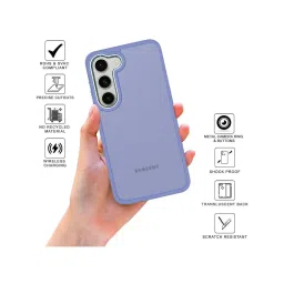 Sprig Translucent Back Cover for SAMSUNG Galaxy S23 5G (Purple) image 2