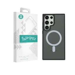 Sprig Translucent Magnetic Back Cover for SAMSUNG Galaxy S23 Ultra 5G (Black)-picture-30