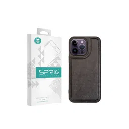 SPRIG Unisex Leather iPhone 14 Pro Impact Resistant Back Case-image-42