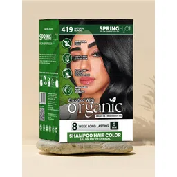 Spring H2O Set Of 10 Shampoo Hair Color Enrich With Argon Oil - 15 ml Each- Natural Black-picture-39