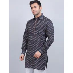 Spring Soul Men Thread Work Kurta-image-1