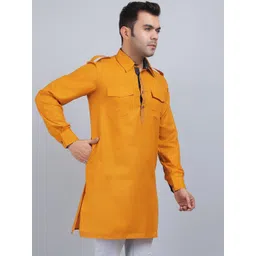 Spring Soul Shirt Collar Cotton Pathani Kurta image 4