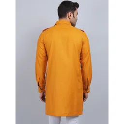 Spring Soul Shirt Collar Cotton Pathani Kurta image 2