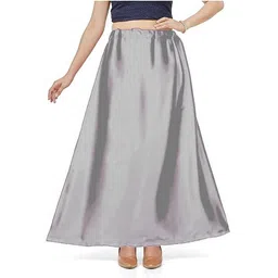 SPRY WORLD Silver M147F Satin Blend Petticoat-picture-22