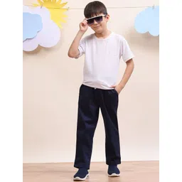 SPUNKIES Boys Cotton Mid Rise Regular Fit Trousers image 2