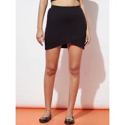 SPUNKIES Girls Ribbed Cotton Straight Mini Skirt-picture-55