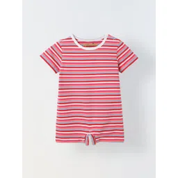 SPUNKIES Infant Stripe Cotton Round Neck Romper-picture-55