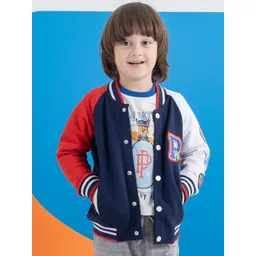 SPUNKIES Unisex Kids Colourblocked Patchwork Bomber Jacket-picture-17
