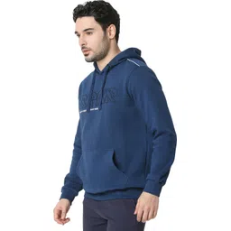 spykar Men Full Sleeve Solid Hooded Sweatshirt image 2