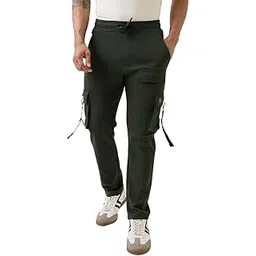 spykar Men's Straight Track Pants image 1
