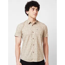SPYKAR Abstract Printed Cotton Opaque Casual Shirt-picture-25