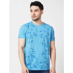 SPYKAR Abstract Printed Slim Fit Cotton Casual T-Shirt-picture-25