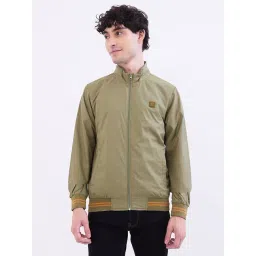 Spykar Avocado Green Polyester Regular Solid Jackets-picture-14