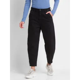 Spykar Black Cotton High Rise Jeans-picture-43