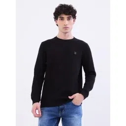 Spykar Black Cotton Poly Regular Fit Sweatshirt-picture-42
