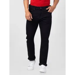 Spykar Black Cotton Regular Fit Jeans-picture-16