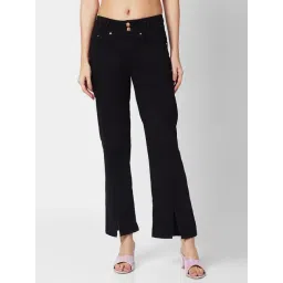 Spykar Black Cotton Straight Fit Mid Rise Jeans-picture-26