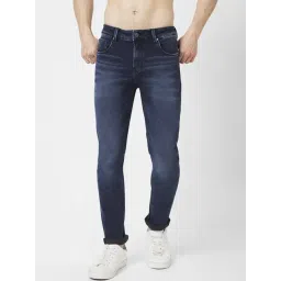 Spykar Black Indigo Cotton Slim Fit Jeans-picture-36