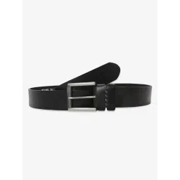 Spykar Black Leather Waist Belt For Men-picture-35