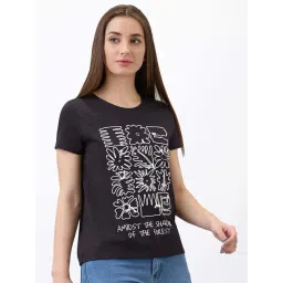 SPYKAR Black Print T-Shirt-picture-12