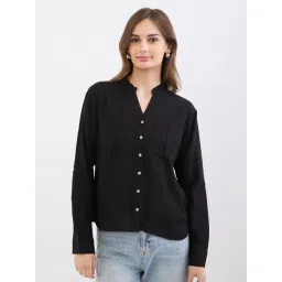 Spykar Black Regular Fit Shirt-picture-13