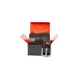 Spykar Black Textured Casual Leather Belt for Men-picture-20