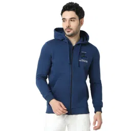 Spykar Blue Blended Regular Fit Full Sleeves Sweatshirt-picture-19