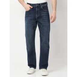 Spykar Blue Cotton Blend Comfort Fit Solid Jeans-picture-39