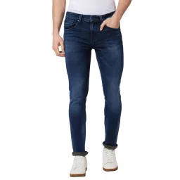 Spykar Blue Cotton Skinny Fit Jeans-picture-20