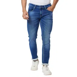 Spykar Blue Cotton Skinny Fit Jeans-picture-16