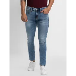 Spykar Blue Cotton Slim Fit Jeans-picture-40