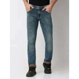 Spykar Blue Cotton Slim Fit Jeans-picture-34