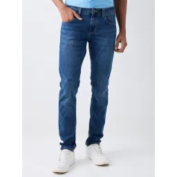 Spykar Blue Cotton Slim Fit Jeans-picture-38