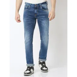 Spykar Blue Cotton Slim Fit Jeans-picture-28