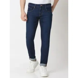 Spykar Blue Cotton Slim Fit Jeans-picture-39