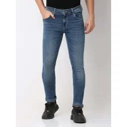 Spykar Blue Cotton Slim Fit Jeans-picture-12