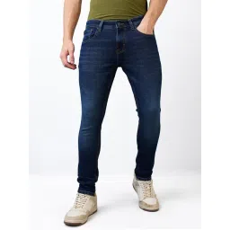 Spykar Blue Cotton Slim Solid Jeans-picture-26